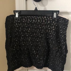 Black and beige skirt